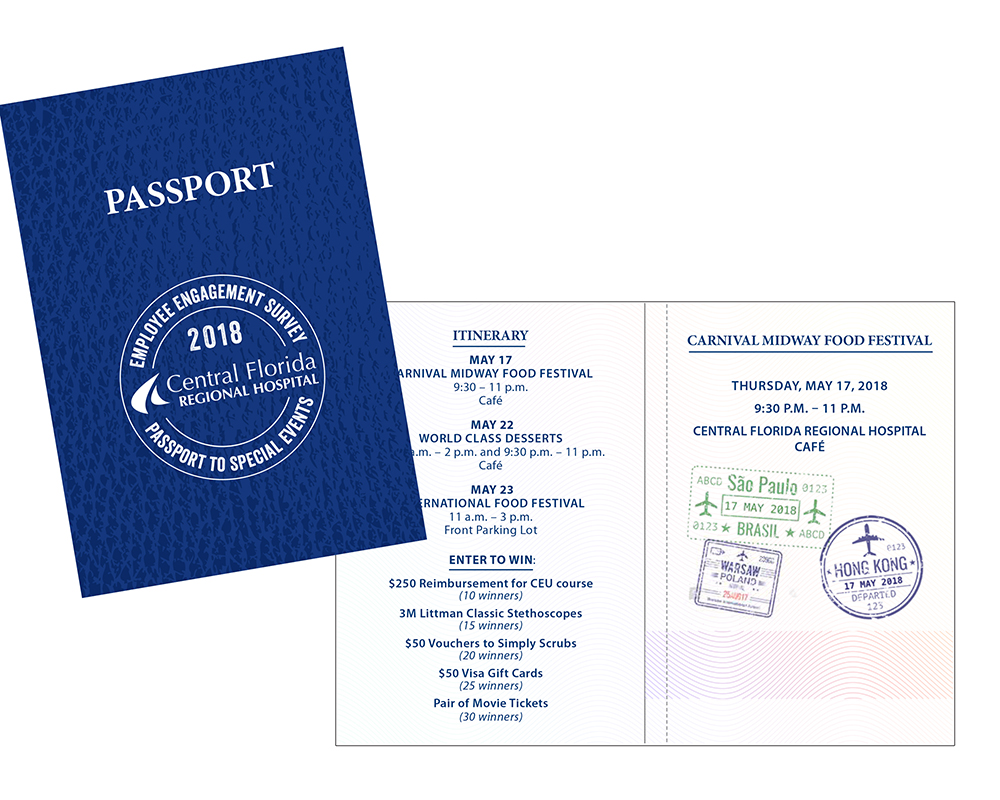 hospital tickets passport. Design and stock illustration editing